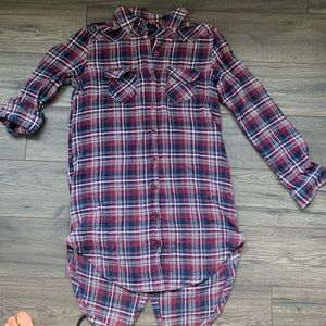 Long flannel dress